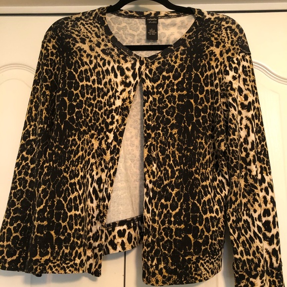 Rafaella Sweaters - Women’s Leopard Print Cardigan